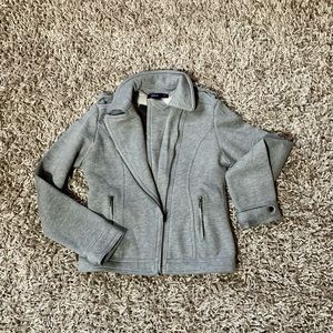 Gray Moto Jacket (Sweatshirt fabric)